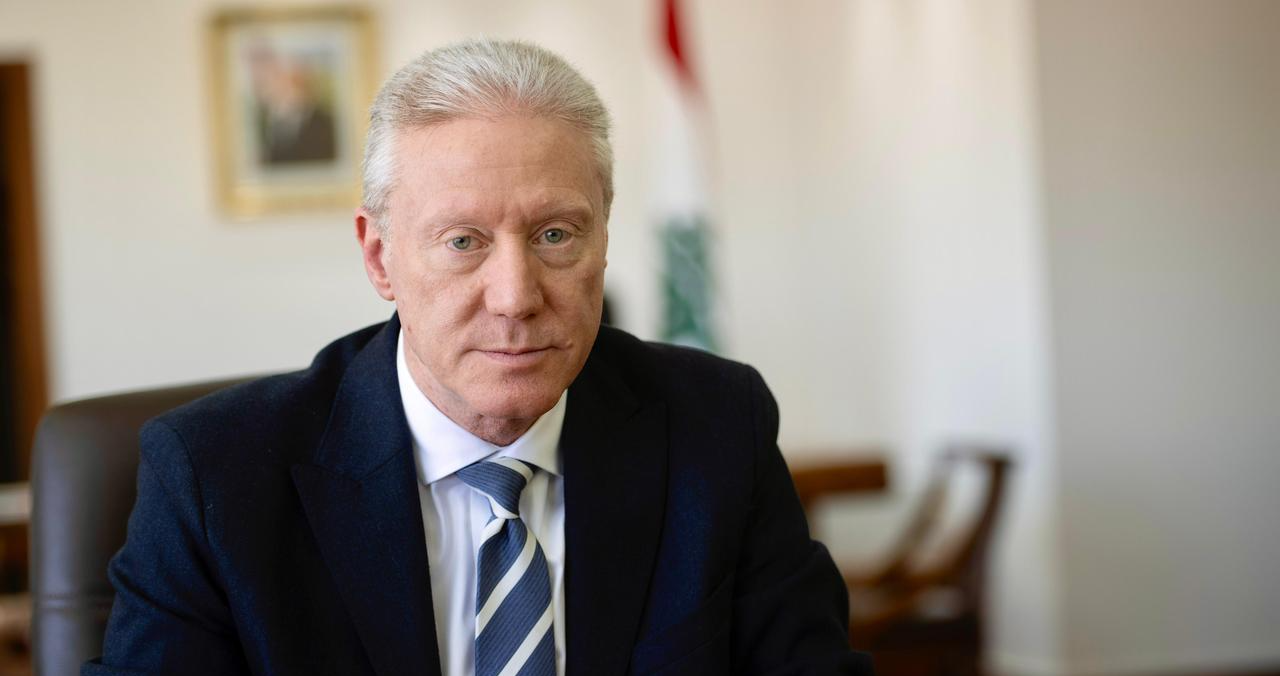 الوزير رجي استقبل سفير غانا الجديد في زيارة تعارف
