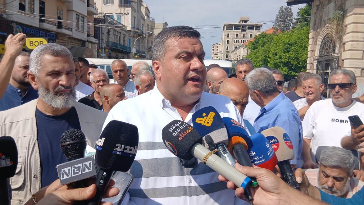 اعتصام نقابي في طرابلس وتلويح بالتصعيد