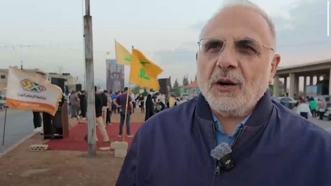 قطاع بعلبك في «حزب الله» أحيا ذكرى نصرالله برفع الراية على دوار بلدة الجمالبة