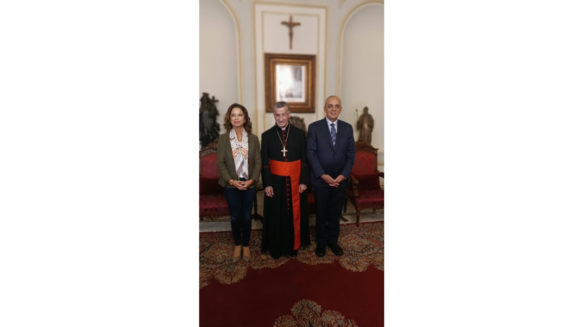 الراعي استقبل لحود ونظيرها الأردني وثمن للملك عبد الله مبادرته بمنح الكنيسة المارونية أرضا لبناء كنيسة عليها