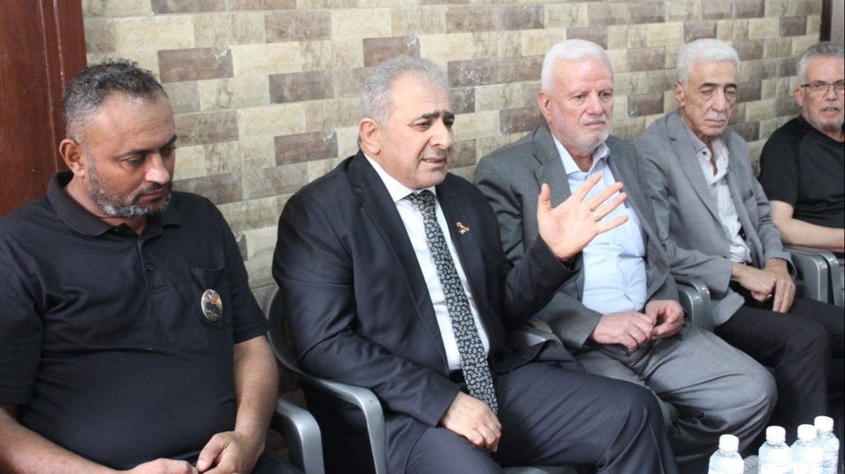 Ambassador Al-Asaad offers condolences to the family of martyr Alaa al-Din al-Nabulsi in Al-Bass Camp